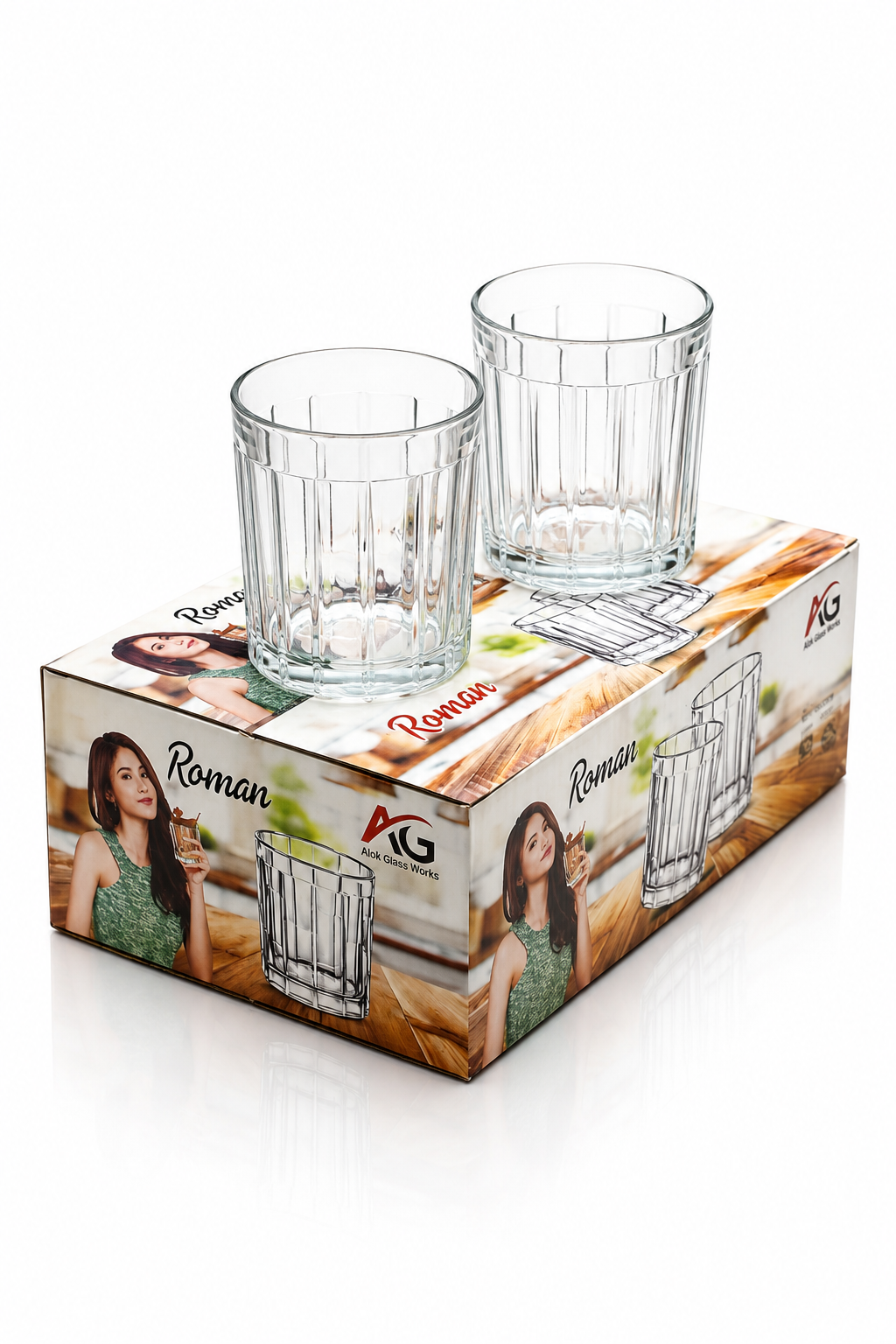 Roman Glass Set (6pc)